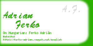 adrian ferko business card